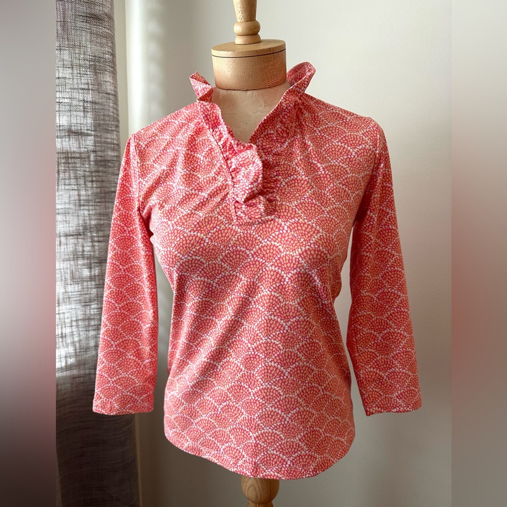 J.McLaughlin Women’s Sahara Ruffle Top S